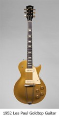 1952 Les Paul Goldtop guitar