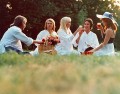 Robert Hughes with Abba in Abba The Movie