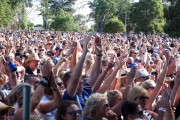 Crowd at the Red Hot Summer tour in Mornington at the Mornington Racecourse.