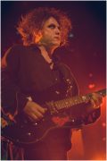 The Cure vocalist and guitarist Robert Smith performs at Rod Laver Arena in Melbourne on 12 August 2007.