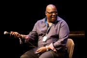 Carl Cox speaking at Face The Music. Photo by Ros O'Gorman