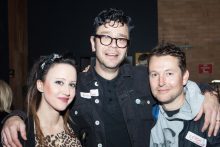 Dylan Lewis, Jane Gazzo and Leigh Whannell at the Recovery 20th Anniversary Reunion. Photo by Ros O'Gorman