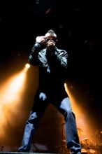 Chester Bennington Linkin Park at Rod Laver Arena 2010. Photo by Ros O'Gorman