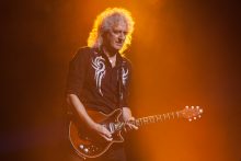 Brian May of Queen performs at Rod Laver Arena on Friday 2 March 2018. Photo by Ros O'Gorman