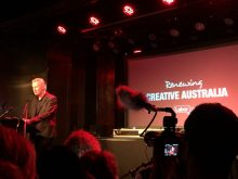 Tony Burke at the Labor Arts Launch at The espy photo by Noise11