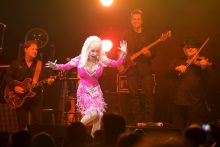 Dolly Parton in concert photo by Ros O'Gorman