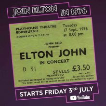 Elton John Edinburgh 1975