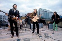 The Beatles rooftop performance Photo from Apple Records