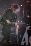 The Cure vocalist and guitarist Robert Smith performs at Rod Laver Arena in Melbourne on 12 August 2007.