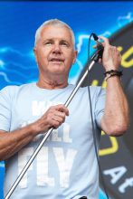 Daryl Braithwaite performs at One Electric Day at Werribee Park in the grounds of the Werribee mansion on Sunday 29 November 2015. Photo by Ros O'Gorman