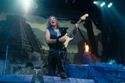 Iron Maiden performed at Rod Laver Arena on Monday 9 May 2016. Iron Maiden are touring Australia as part of the Book Of Souls World Tour.