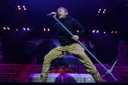 Iron Maiden performed at Rod Laver Arena on Monday 9 May 2016. Iron Maiden are touring Australia as part of the Book Of Souls World Tour.