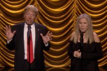 Barbra Streisand and Donald Trump