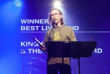 King Gizzard and the Lizard Wizard. Photo by Ros O'Gorman. The Age Music Victoria Awards held at 170 Russell on Wednesday 16 November 2016 during Melbourne Music Week.