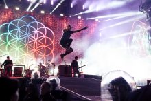 Coldplay perform at Etihad Stadium in Melbourne on Friday 9 December 2016. Photo by Ros O'Gorman