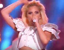 Lady Gaga at the Super Bowl