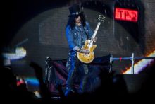 Guns N Roses perform at the MCG in Melbourne on Tuesday 14 February 2017. Guns N Roses are touring Australia on their Not In This Lifetime tour. Photo Ros O'Gorman