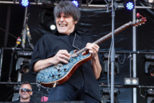 Guitarist Stuart Fraser of Noiseworks performs as part of the Red Hot Summer tour in Mornington at the Mornington Racecourse on 23 January 2016. Photo by Ros O'Gorman