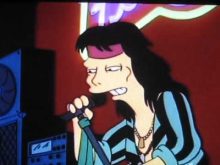 Aerosmith in The Simpsons Flaming Moes episode