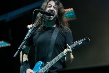 Dave Grohl Foo Fighters at Etihad Stadium on Tuesday 30 January 2018. Photo by Ros O'Gorman