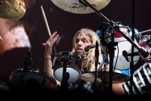 Taylor Hawkins Foo Fighters at Etihad Stadium on Tuesday 30 January 2018. Photo by Ros O'Gorman