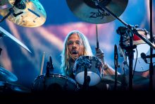 Taylor Hawkins Foo Fighters at Etihad Stadium on Tuesday 30 January 2018. Photo by Ros O'Gorman