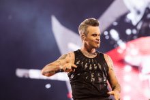 Robbie Williams Heavy Entertainment Tour at Rod Laver Arena on Saturday 24 February 2018. Photo by Ros O'Gorman