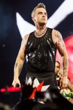 Robbie Williams Heavy Entertainment Tour at Rod Laver Arena on Saturday 24 February 2018. Photo by Ros O'Gorman