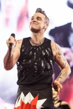 Robbie Williams Heavy Entertainment Tour at Rod Laver Arena on Saturday 24 February 2018. Photo by Ros O'Gorman