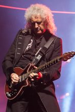 Brian May of Queen performs at Rod Laver Arena on Friday 2 March 2018. Photo by Ros O'Gorman