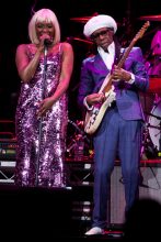 Nile Rodgers and Chic Rod Laver Arena on Sunday 8 April 2017. Photo by Ros O'Gorman
