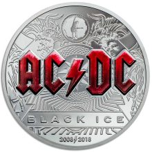 AC/DC Black Ice $10 coin Cook Islands