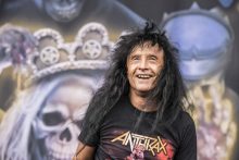 Joey Belladonna of Anthrax at Download 2019 photo by Mary Boukouvalas