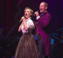 Rachel Beck and Todd McKenney in Barnum the Musical photo by Jeff Busby