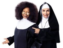 Whoopi Goldberg and Jennifer Saunders in Sister Act