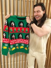 Andrew W.K. and his Holiday Sweater