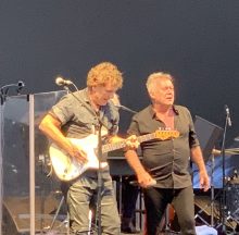 Cold Chisel's Ian Moss and Jimmy Barnes at Mt Duneed Winery 11 Jan 2020