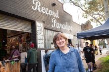 Sara Hood at Record Store Day in Melbourne on Saturday 22 April 2017. Photo by Ros O'Gorman