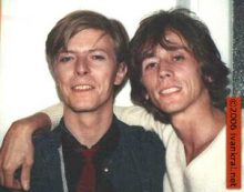 David Bowie and Ivan Kral