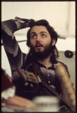 Beatles Recording Session 1969 Paul McCartney Photographer Linda McCartney supplied by Random House