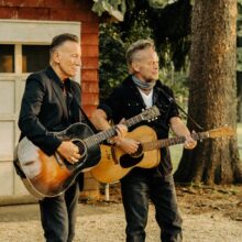 Bruce Springsteen and John Mellencamp photo by Taryn Weitzman