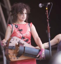 Régine Chassagne of Arcade Fire photo by Ros O'Gorman