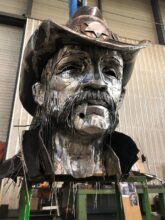 Lemmy statue at Hellfest photo crediit Clovis Christian and Caroline Brisset