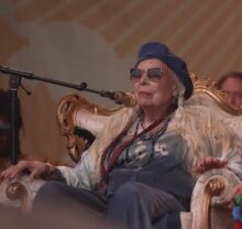 Joni Mitchell at the Newport Folk Festival 2022