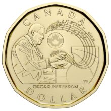 2022 $1 Commemorative Circulation Coin - Celebrating Oscar Peterson REV F