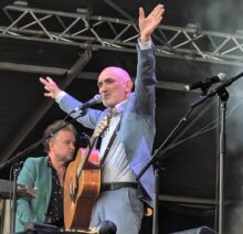 Paul Kelly and Dan Kelly at Red Hot Summer Mornington photo by Bron Robinson