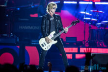 Duff McKagan of Guns N Roses perform at the MCG in Melbourne on Tuesday 14 February 2017. Guns N Roses are touring Australia on their Not In This Lifetime tour.