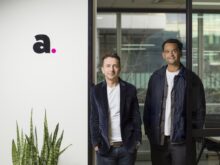 Anthem's Vas Katos and James Clarke photographed by Elke Meitzel