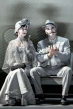 Lisa McCune and Ian Stenlake in THE 39 STEPS photo by Cameron Grant