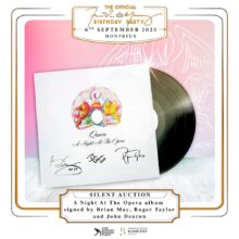 Queen autographed A Night At The Opera